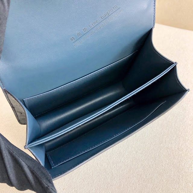 Hermes女包 愛馬仕constance 19cm KK鴕鳥 手工縫製 Hermes鴕鳥皮空姐包  am1860